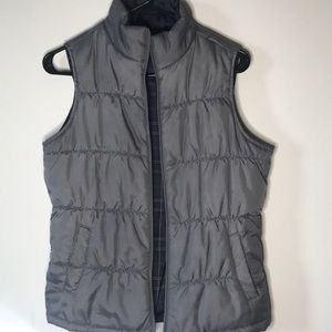 Gray/Purple Puffer Vest